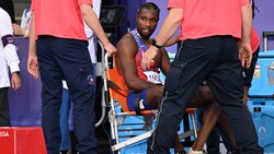 Was ist mit Noah Lyles los? (Bild: AFP/APA/Kirill KUDRYAVTSEV)