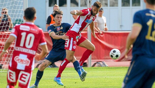 Ryan Colvin durfte im ÖFB-Cup gegen den GAK ran. (Bild: Kuess Josef/Kuess)