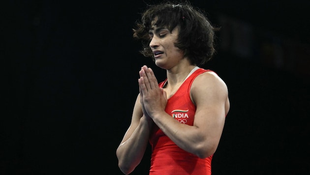 Vinesh Phogat darf noch auf eine Medaille hoffen. (Bild: AFP)