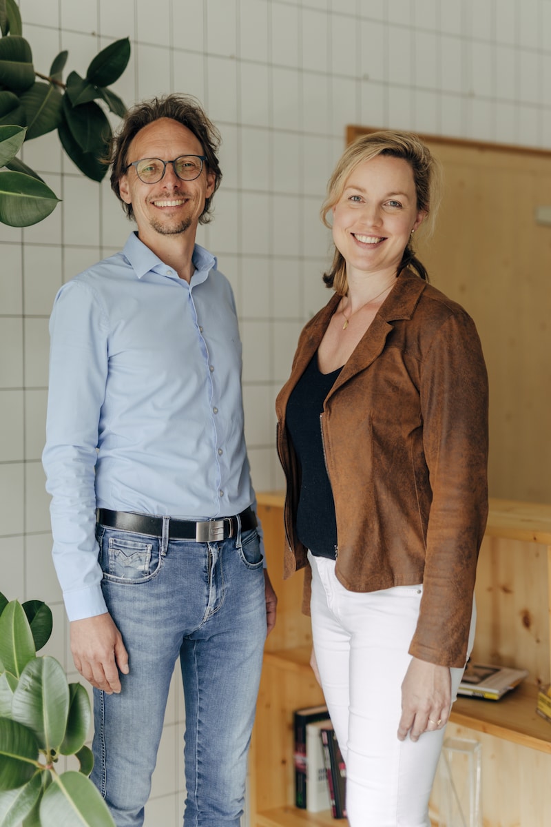 Matthias Katt and Klara Dimmel founded the "Energy Sharing" platform in 2015. Three years later, 100 households were equipped with the newly developed technology. (Bild: eFriends Energy GmbH)