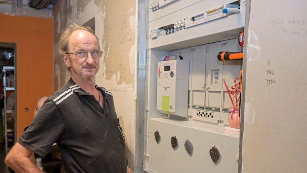 Robert Klein from the Waldviertel region experienced a huge price explosion. According to EVN, he had not switched to the increasingly expensive tariff. (Bild: Molnar Attila/Attila Molnar)