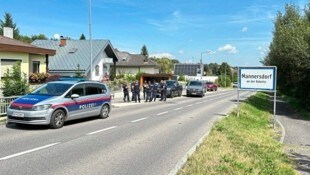 Die Polizei nahm einen Täter in Mannersdorf fest.  (Bild: Christian Schulter)