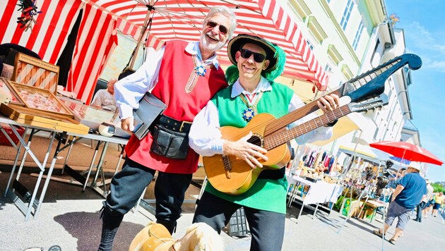 The town magistrates never get bored during the Old Town Magic! (Bild: Evelyn Hronek)