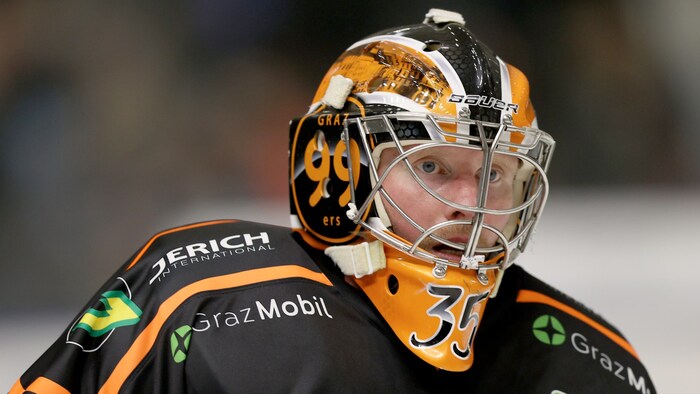 The new man in goal: Jonas Gunnarsson came from Ilves Tampere in the Finnish league.
