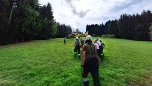 Mit Unterstützung der Feuerwehren konnte der Mann geborgen werden. Anschließend wurde er ins UKH ...