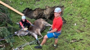 Die steirischen Bergretter bewiesen ein Herz für Tiere.