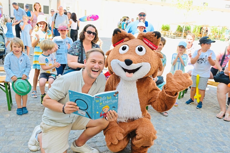 „Krone“-Lesefuchs Theo und Christian. (Bild: Evelyn Hronek/EVELYN HRONEK)