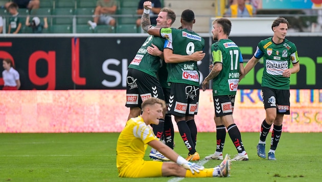 SV Ried are top of the table. (Bild: GEPA/GEPA pictures)