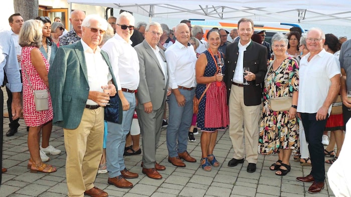 Auch eine ÖVP Riege war am Volksfest vertreten.