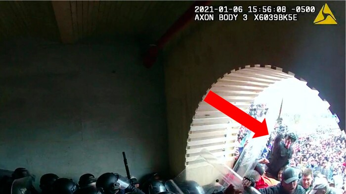 This bodycam footage of a police officer shows Dempsey committing brutal acts.