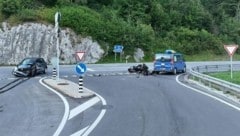 Die Unfallstelle in Graubünden (Bild: Kantonspolizei Graubünden)