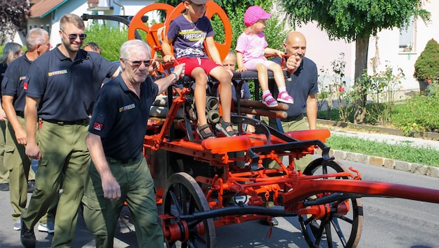 Die Kutsche wurde ins eigene, kleine Museum gebracht. (Bild: Bezirksfeuerwehrkommando Oberwart)