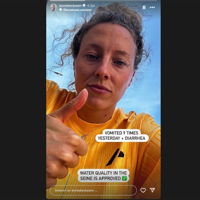 Leonie Beck in ihrer Insta-Story.
