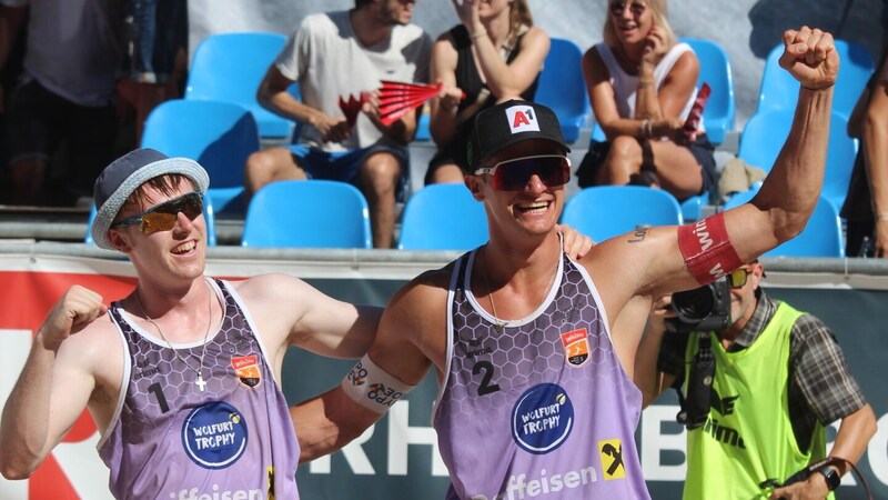 In the end, Jakob Reiter and Phil Waller were able to celebrate their sensational victory. (Bild: Peter Weihs/Kronenzeitung)