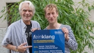 Ulli Bäer (links) und Matthias Kempf freuen sich auf das erste Liedermacher-Festival.  (Bild: Erich Marschik)