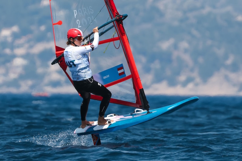 Austria's first female Olympic windsurfer: Lorena Abicht! (Bild: GEPA pictures)