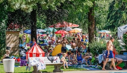 Das Lepi-Freibad in der Stadt Salzburg wurde gestern gestürmt (Bild: Tschepp Markus)