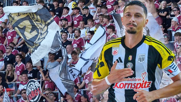 Robert Zulj machte einem Teil der LASK-Fans nach dem 1:1 gegen Altach eine Ansage (Bild: ...,Krone KREATIV)