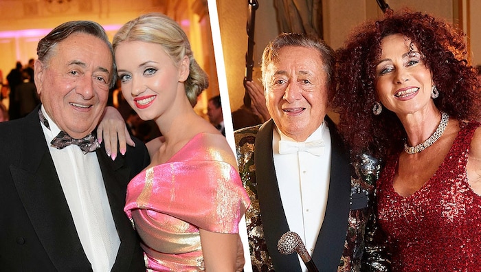 Richard Lugner mit seinen Ehemaligen Kathi und Christina