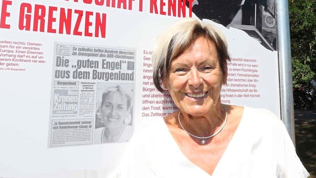 She graced the front page of the "Krone" in 1989: Ilse Tremmel organized a fundraising campaign in Mörbisch at the time. (Bild: Reinhard Judt)