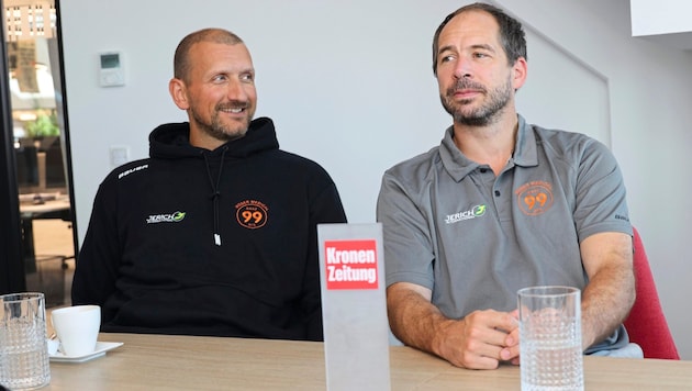 Sports director Philipp Pinter (left) and coach Harry Lange. (Bild: Jauschowetz Christian/Christian Jauschowetz)