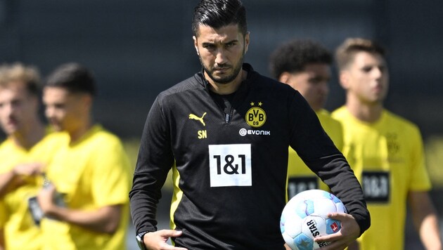 Did BVB coach Nuri Sahin make a mistake against Real Madrid? (Bild: AFP or licensors)