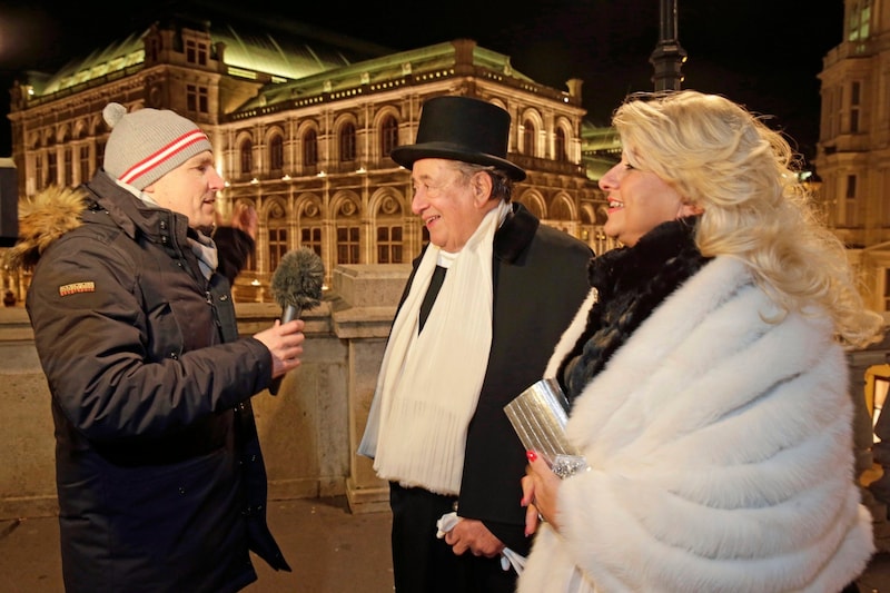 Lugner, Sonja „Käfer“ Schönanger im Interview mit Norman Schenz für das „Krone“-Magazin „150 Jahre Staatsoper“. (Bild: Groh Klemens)