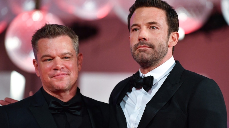 Matt Damon und Ben Affleck (Bild: APA/AFP/Filippo MONTEFORTE)