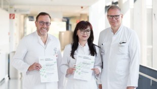 Prim. Dr. Diego Signorello, OÄ Dr. Aigul Salmhofer und Prim. Univ.-Prof. Dr. Wolfgang Eisterer ...