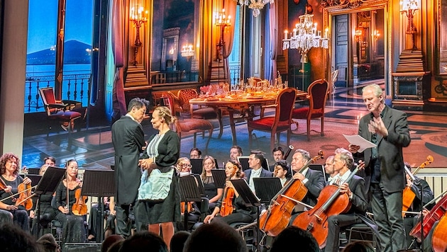 Mozart's "Cosi fan tutte" was recently performed in the new "Lechwelten" - the audience was thrilled. (Bild: Peter Panik)