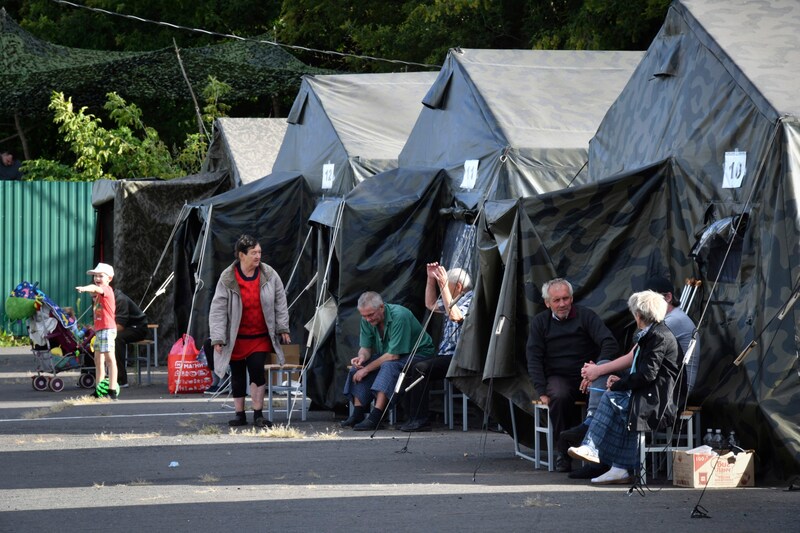 Tens of thousands of Russians had to leave their homes. (Bild: AP)