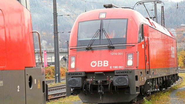 Two trains collided sideways in the incident. (Bild: Birbaumer Christof)