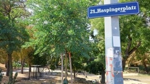 In diesem Park in Floridsdorf brach der Stadtgärtner zusammen, als er gerade die Bäume und Blumen bewässerte. (Bild: Groh Klemens)