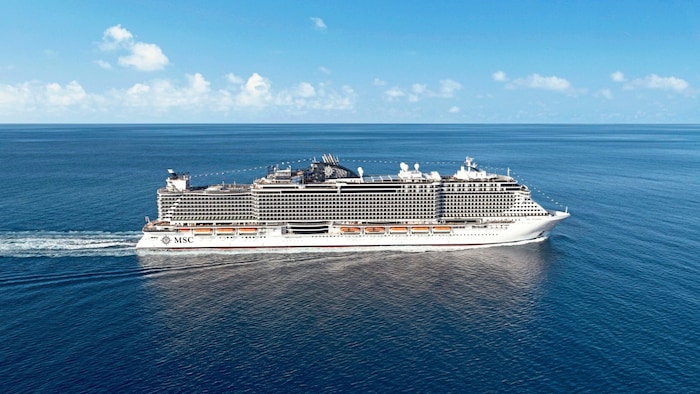 Selbst in der Karibik ein eigenes Paradies für sich: die „MSC Seaside“.