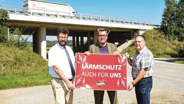 Harald Ludwig, Robert Laimer und Jürgen Kremsner (v. li.) helfen den Bewohnern im Norden St. ...