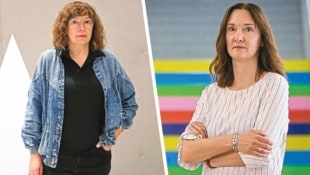 Unser Biennale-Duo: Anna Jermolaewa (li.) und Gabriele Spindler (Bild: Krone KREATIV/Markus Wenzel, Horst Einöder,)