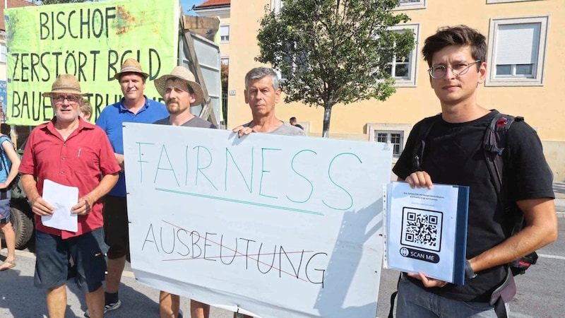 The farmers see their livelihoods threatened by the higher lease prices. (Bild: Reinhard Judt)