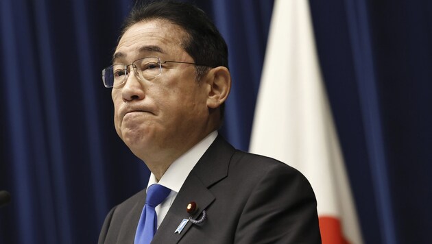 Der japanische Ministerpräsident Fumio Kishida (Bild: Kyodo News)