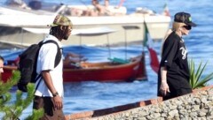 Madonna macht derzeit mit ihrem neuen Freund Akeem Morris in Portofino Urlaub. Zum 66. Geburtstag am Freitag will die Sängerin Pompeji besuchen. (Bild: Photo Press Service/www.photopress.at)