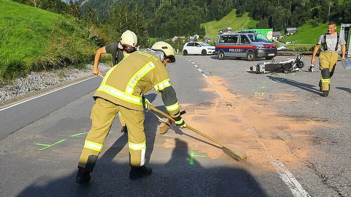 The fire department had to clean the road.