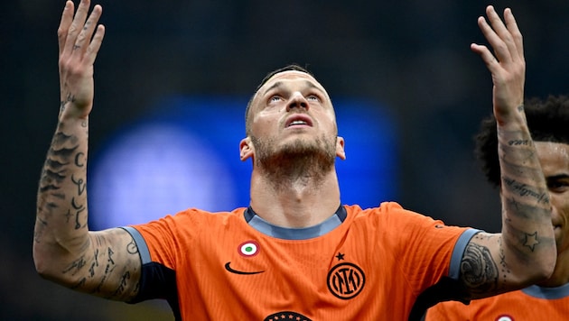 Wechselt Marko Arnautovic zu einem Konkurrenten von Inter? (Bild: AFP/APA/GABRIEL BOUYS)