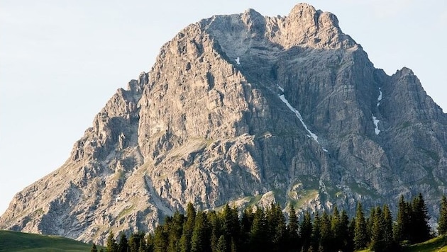 Der Widderstein von Warth aus gesehen.  (Bild: Tourismus Warth-Schröcken)