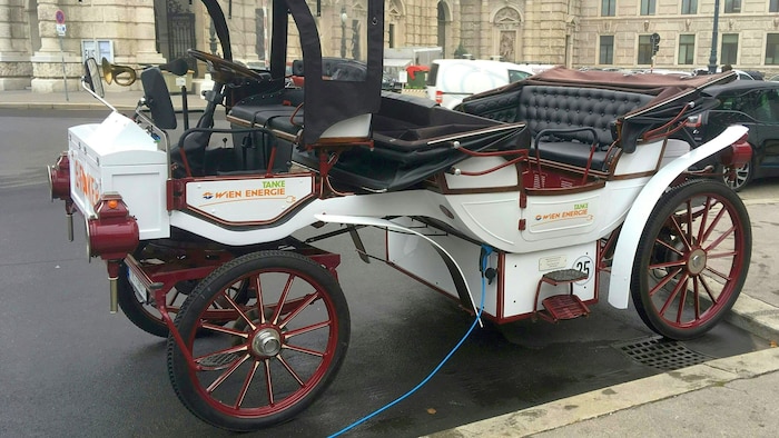 Electric horse-drawn carriages from Wien Energie were already on a promotional tour in 2019.