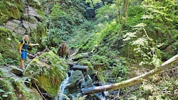 Die Klamm verspricht an heißen Tagen auch etwas Abkühlung (Bild: Weges)