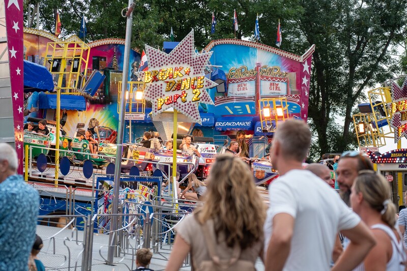 The amusement park at the Volksfest is primarily an attraction for young people. (Bild: Gemeinde Gols)