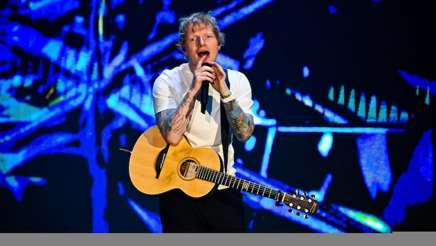 Mathematical weaknesses on the "Mathematics" tour - otherwise England's top star Ed Sheeran put on a flawless show. (Bild: Andreas Graf)