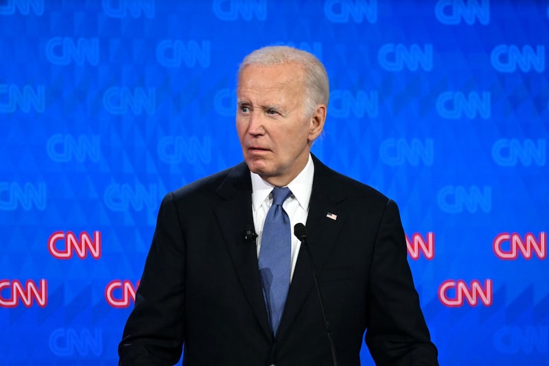 A failed TV debate led to Biden's withdrawal from the election campaign. (Bild: AFP/ANDREW CABALLERO-REYNOLDS)