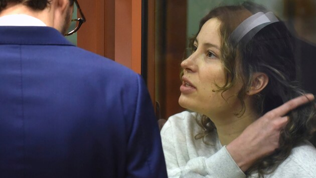 Xenia Karelina has to spend the next twelve years in a penal camp. (Bild: AP/Uncredited)