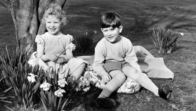 Buckingham Palace congratulated Princess Anne with this lovely photo of her as a child. (Bild: picturedesk.com/PA)