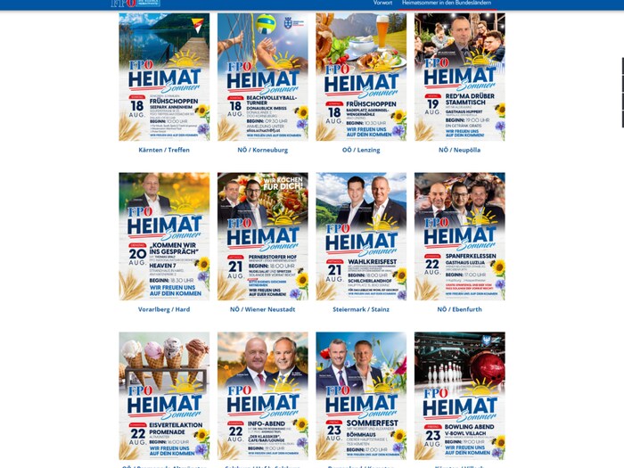 Die FPÖ will möglichst viele Orte bespielen.